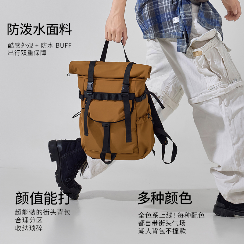 Ransel Pria Baru Model Roll Mo - Hiking Backpack Waterproof ulasan dan harga